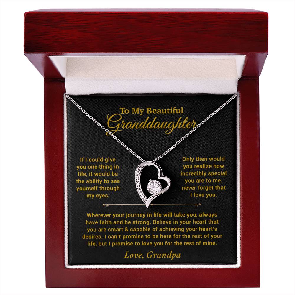 To My Granddaughter Necklace, Birthday Gift For Granddaughter, Birthday Gifts