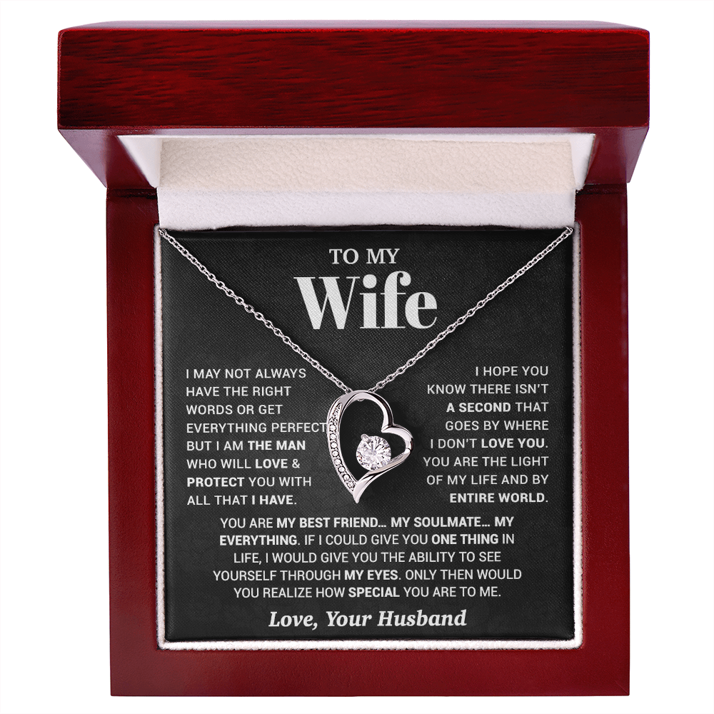 To My Wife Necklace, Christmas Gifts For Women, Anniversary Gift For Wife 13_10_Black