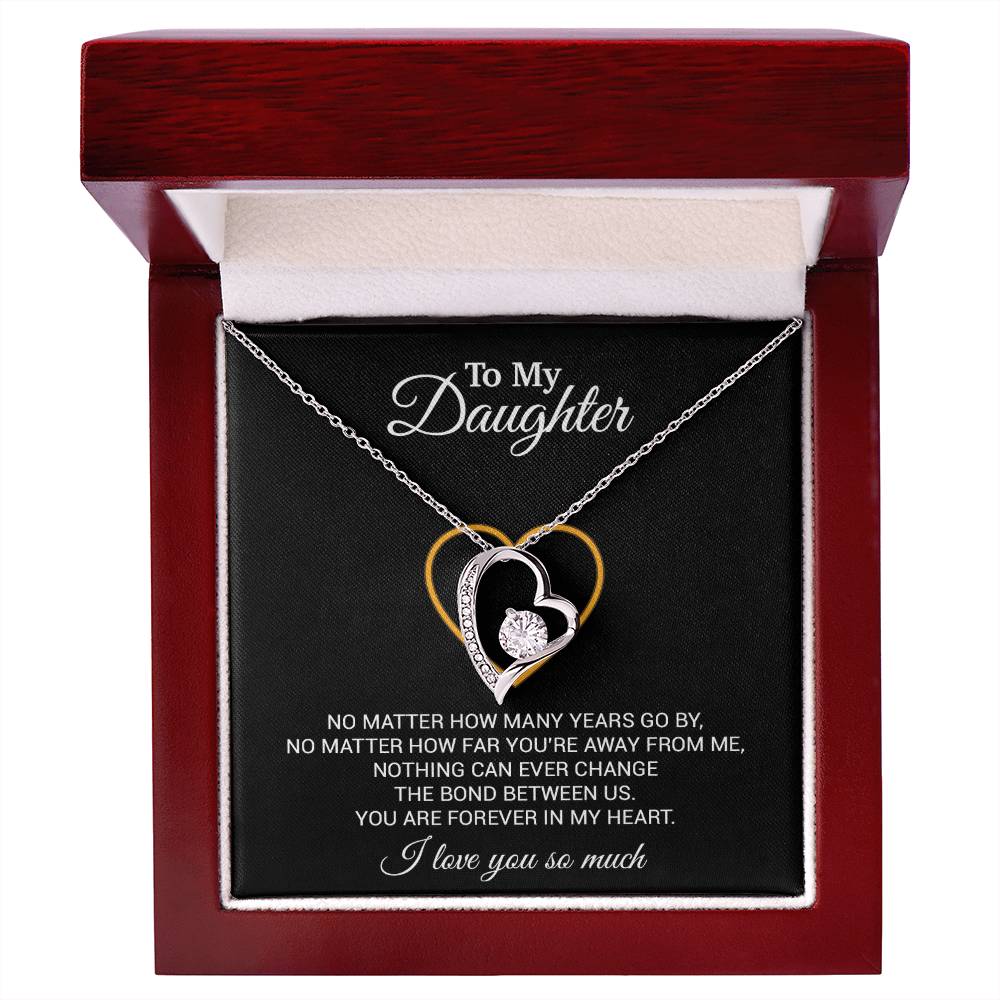 To My Daughter Necklace, Gift For Daughter From Dad, Daughter Father Necklace 12_7_Black