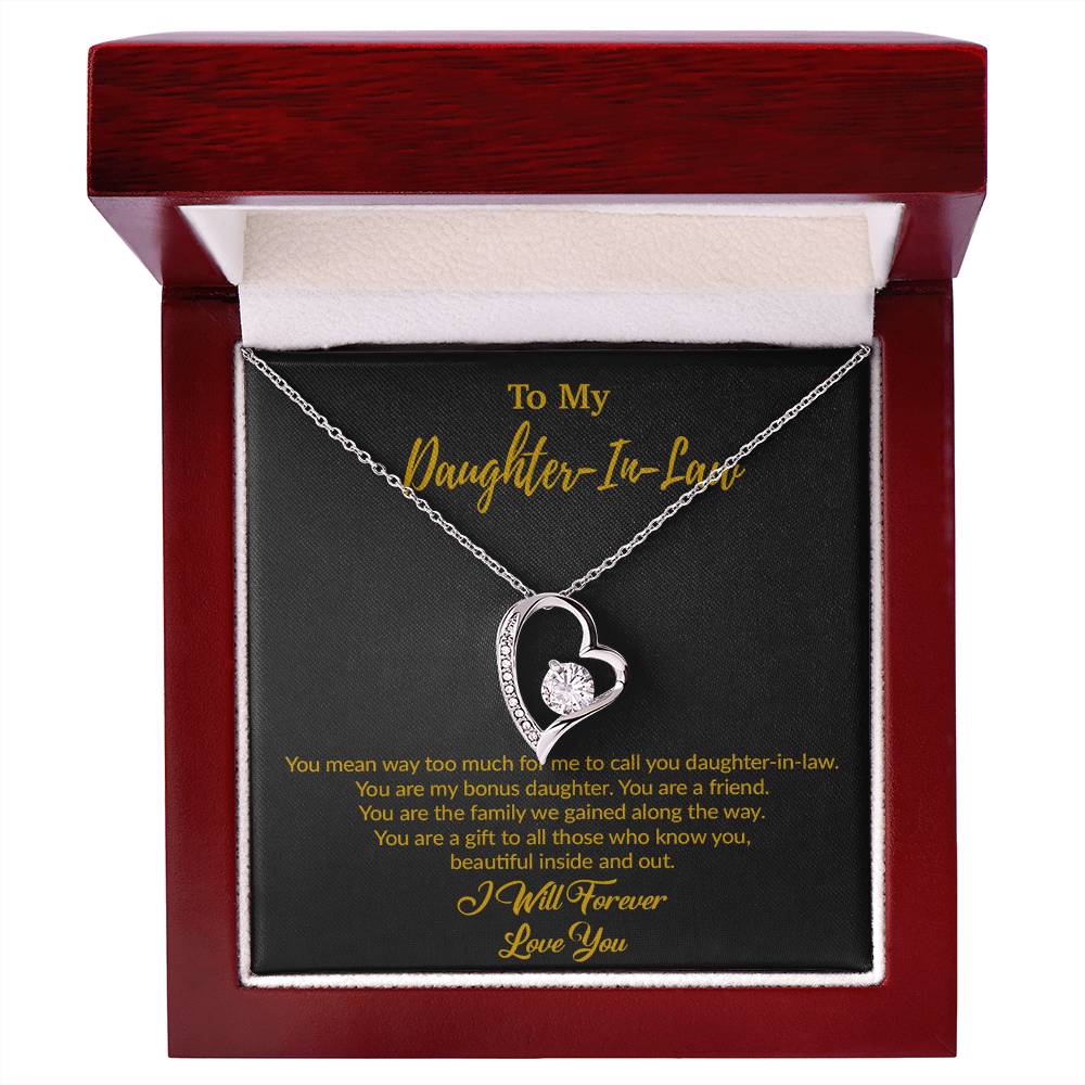 To My Daughter-In-Law Necklace, Gift For Daughter In Law, Daughter In Law Gift