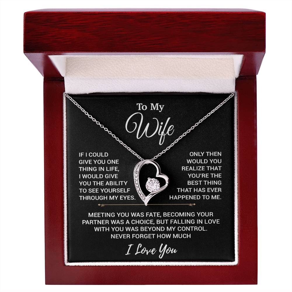 To My Wife Necklace, Christmas Gifts For Women, Anniversary Gift For Wife 19_10_Black