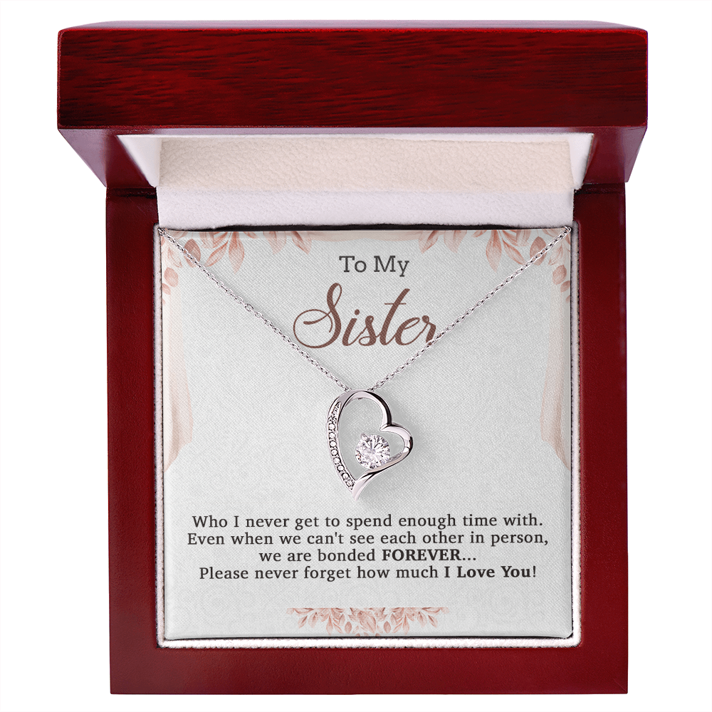 To My Sister Necklace, Brother to Sister, Birthday gift For Sister from Brother 20_7