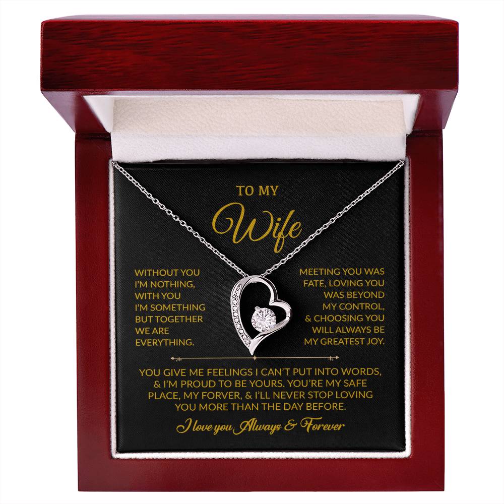 To My Wife Necklace, Gift For Wife, Anniversary Gift For Wife, Necklace For Wife