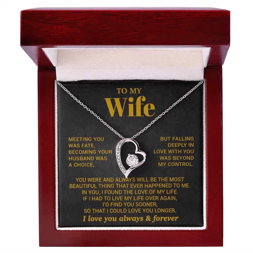 To My Wife Necklace, Christmas Gifts For Women, Anniversary Gift For Wife 7_10_Gold
