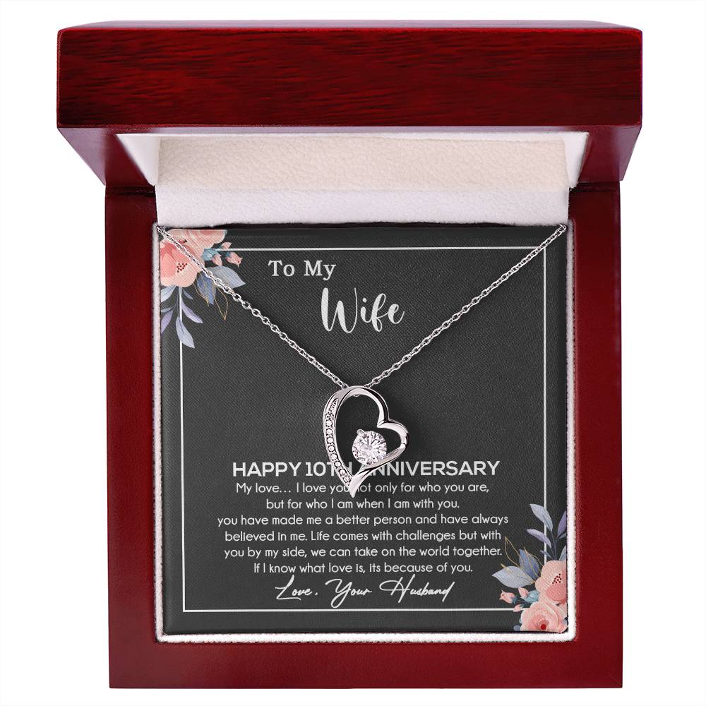 10th Anniversary Gift For Wife Necklace, 10 Year Anniversary, 10th Wedding Gift _11_11
