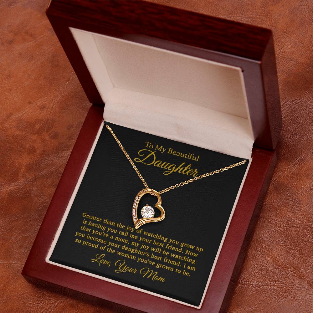 To My Daughter Necklace, Gift For Daughter From Mom, Daughter Mother Necklace 25_4