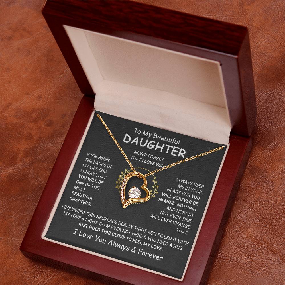 To My Daughter Necklace, Daughter Father Necklace, Daughter Gift From Dad, Mom 13_12