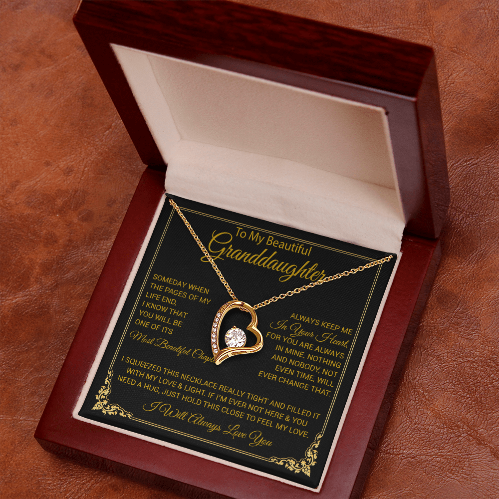 To My Granddaughter Necklace, Granddaughter Gift from Grandma, Christmas Gift 27_8
