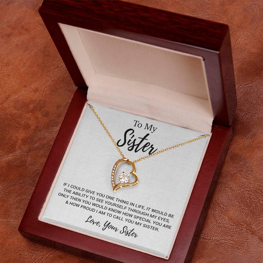 To My Sister Necklace, Brother to Sister, Birthday gift For Sister from Brother 11_3