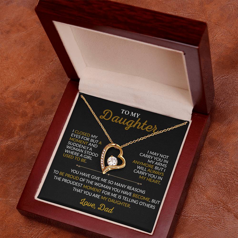 To My Daughter Necklace, Gift for Daughter from Dad,Daughter Father Necklace 14_3