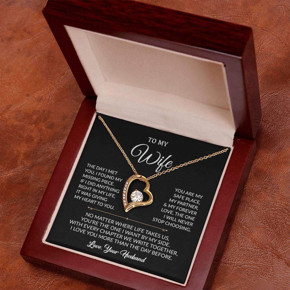 To My Wife Necklace, Gift For Wife, Anniversary Gift For Wife, Necklace For Wife