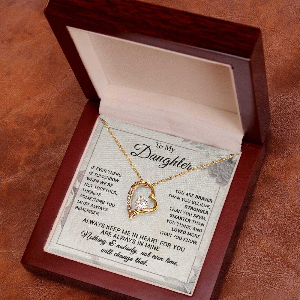 To My Daughter Necklace, Gift From Mom, Dad, Christmas Gift