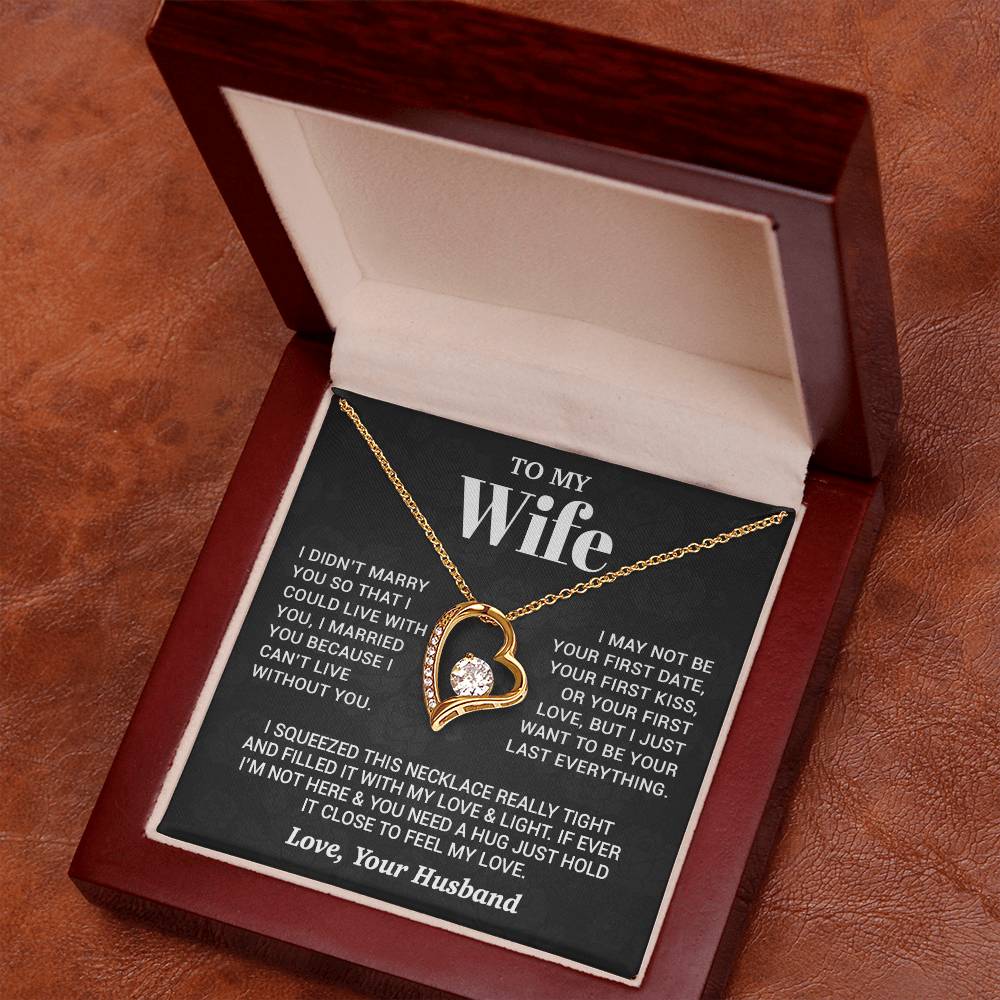 To My Wife Necklace, Christmas Gifts For Women, Anniversary Gift For Wife 27_9_Black
