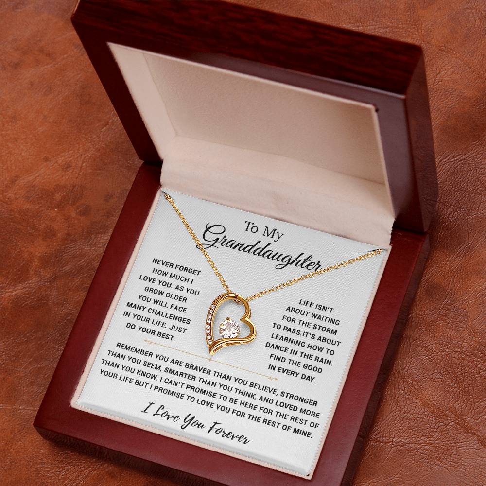 To My Granddaughter Necklace, Birthday Gift For Granddaughter, Birthday Gifts 16_11