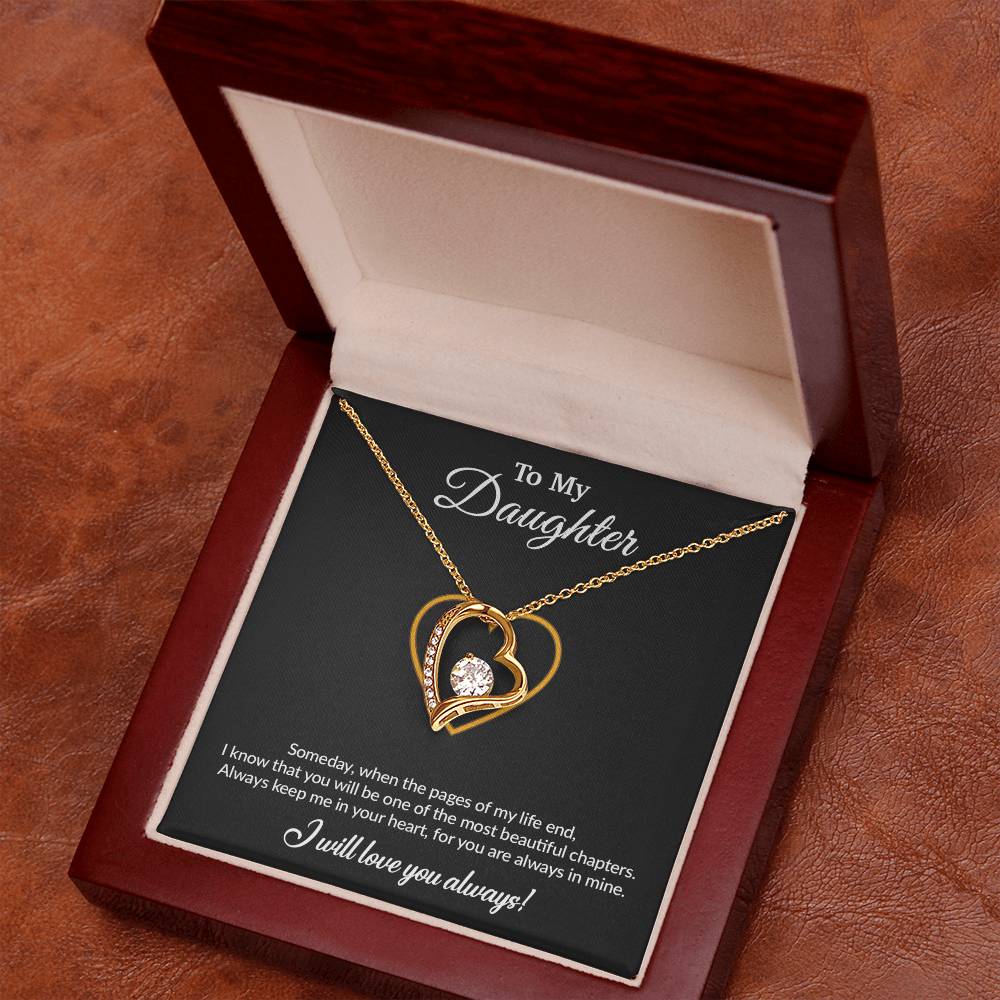 To My Daughter Necklace, Gift for Daughter from Mom, Mother Daughter Necklace