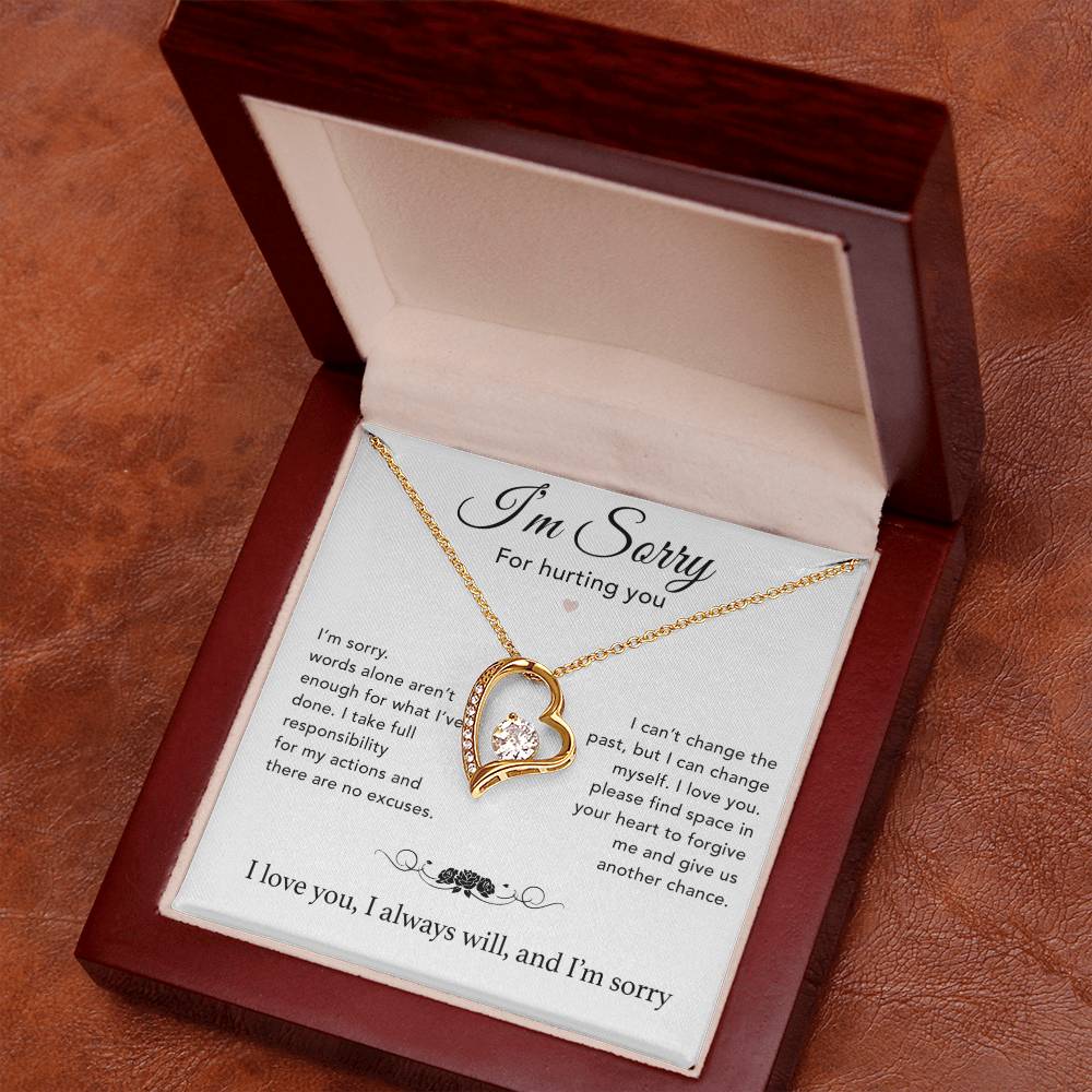 I'm Sorry Necklace Gifts, Apology Gifts For Her, Forgiveness Gift, Wife Gift 7_12