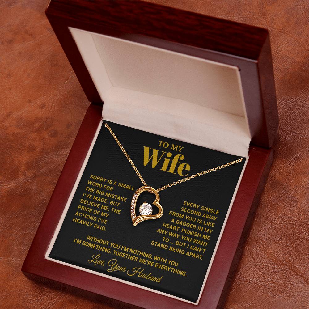 To My Wife Necklace, Christmas Gifts For Women, Anniversary Gift For Wife 15_10_Gold