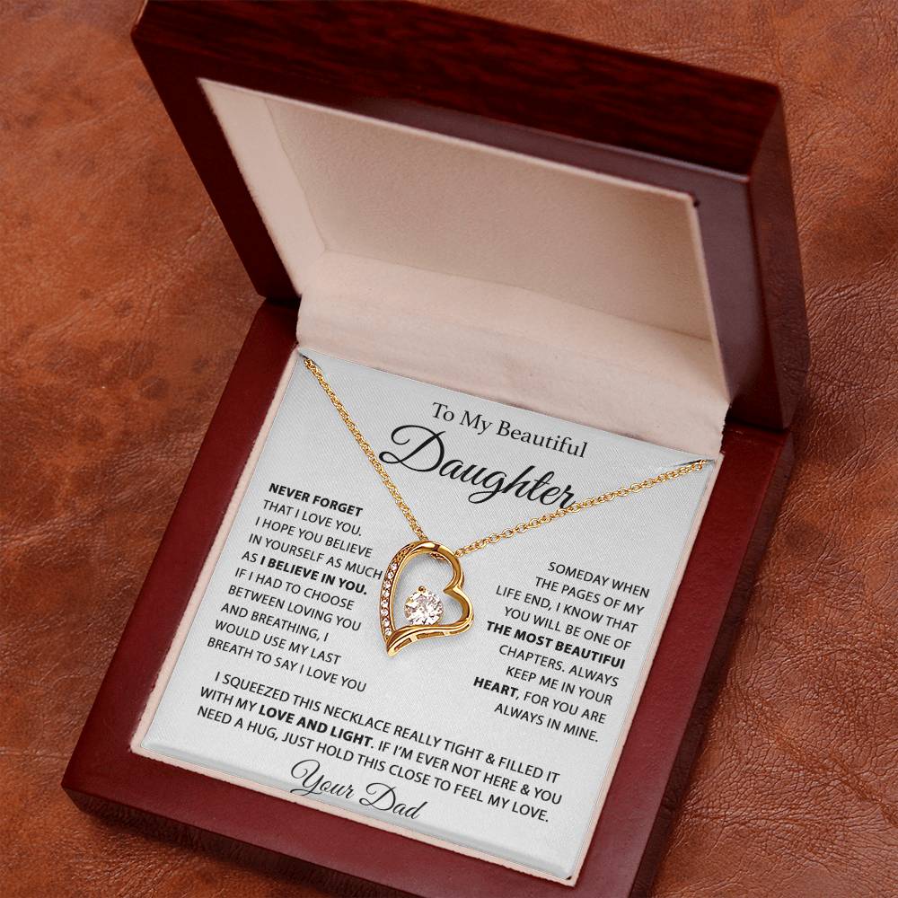 To My Daughter Necklace, Daughter Father Necklace, Daughter Gift From Dad 26_7