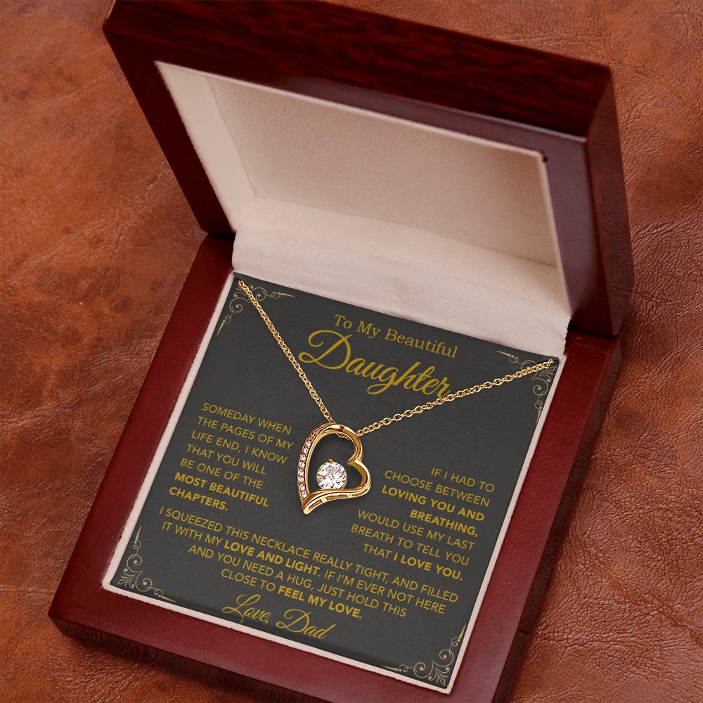 To My Daughter Necklace, Daughter Father Necklace, Daughter Gift From Dad 25_9