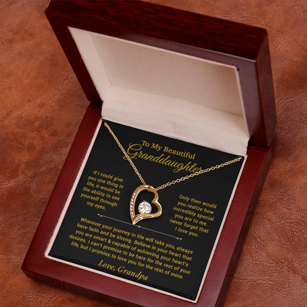 To My Granddaughter Necklace, Birthday Gift For Granddaughter, Birthday Gifts