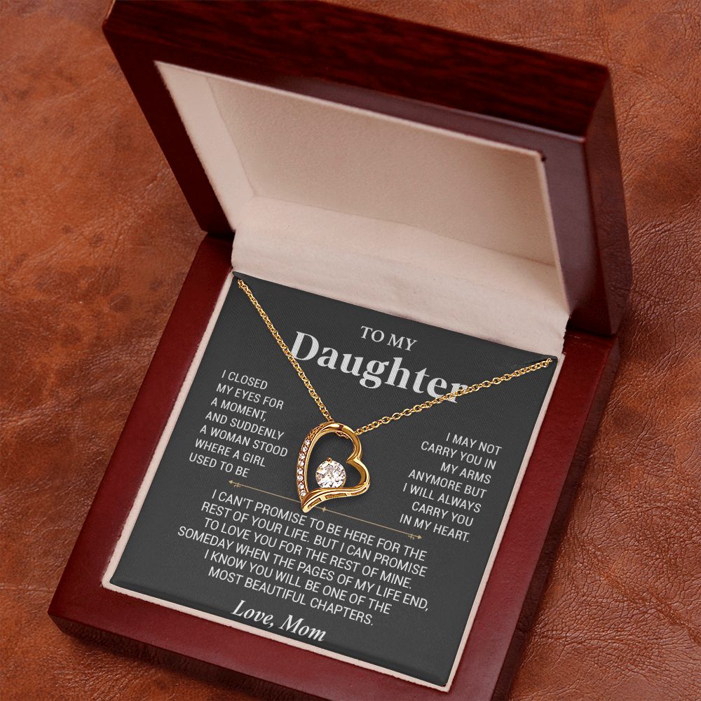 To My Daughter Necklace, Gift For Daughter From Mom, Daughter Mother Necklace99