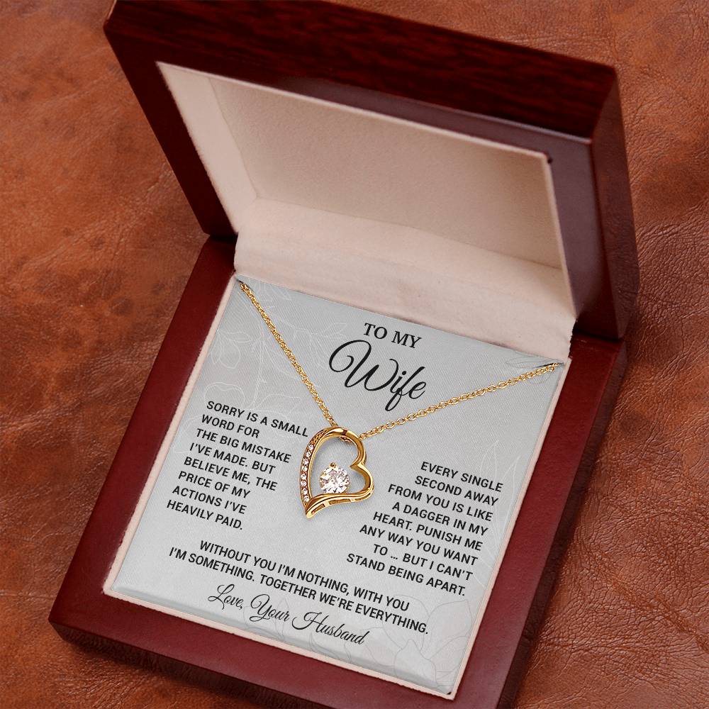To My Wife Necklace, Christmas Gifts For Women, Anniversary Gift For Wife 16_10_White