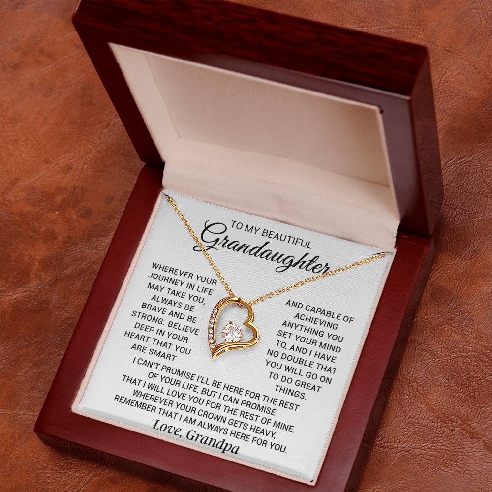 To My Granddaughter Necklace, Birthday Gift For Granddaughter, Birthday Gifts 8_8