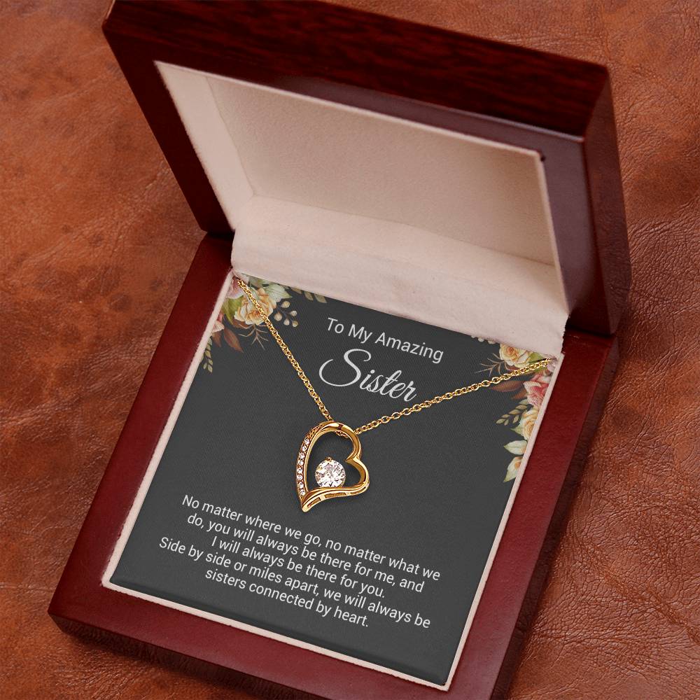 To My Sister Necklace, Birthday Gift For Sister, Sister Christmas Gift