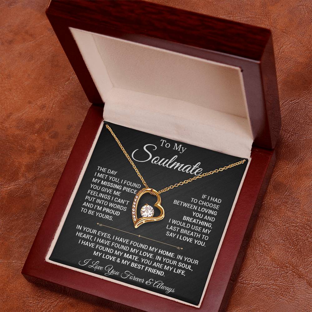 To My Soulmate Necklace, Valentines Day Gift, Gift For Wife, Anniversary Gift 29_2