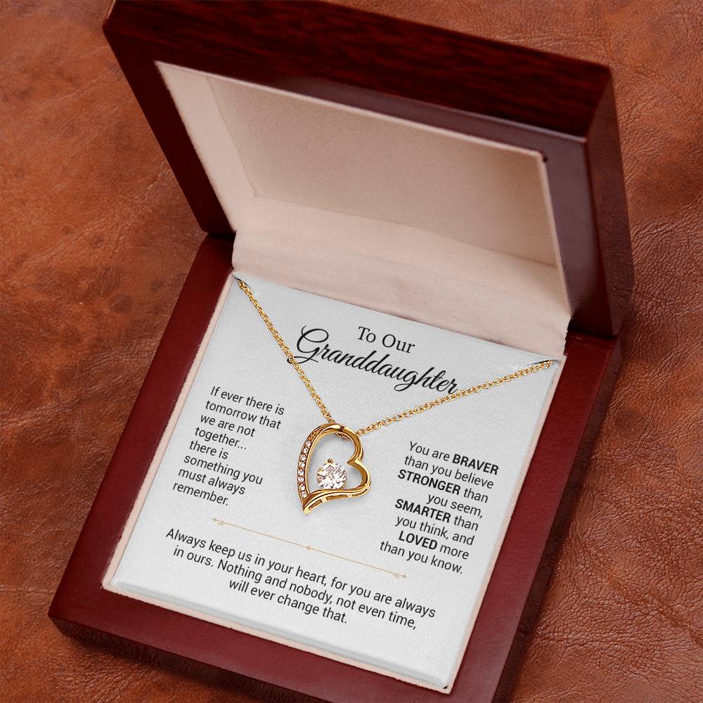 To Our Granddaughter Necklace, Christmas Gift For Granddaughter, Birthday Gift