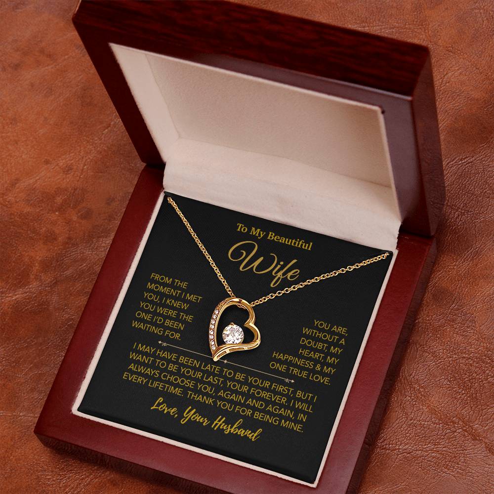 To My Wife Necklace, Christmas Gifts For Women, Anniversary Gift For Wife 27_12_Gold