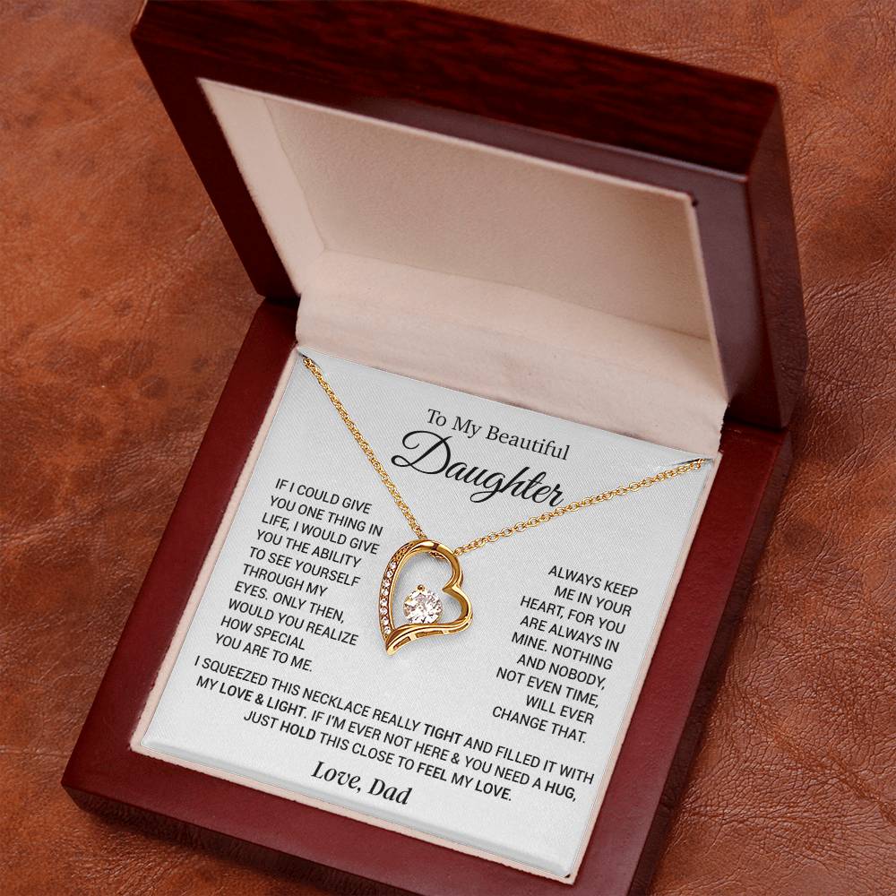 To My Daughter Necklace, Daughter Father Necklace, Daughter Gift From Dad 24_11
