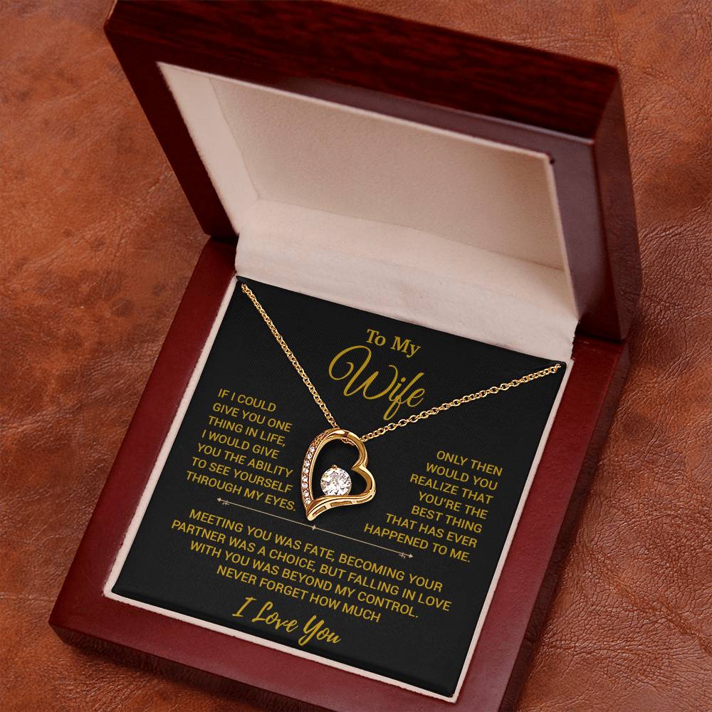 To My Wife Necklace, Christmas Gifts For Women, Anniversary Gift For Wife 19_10_Gold