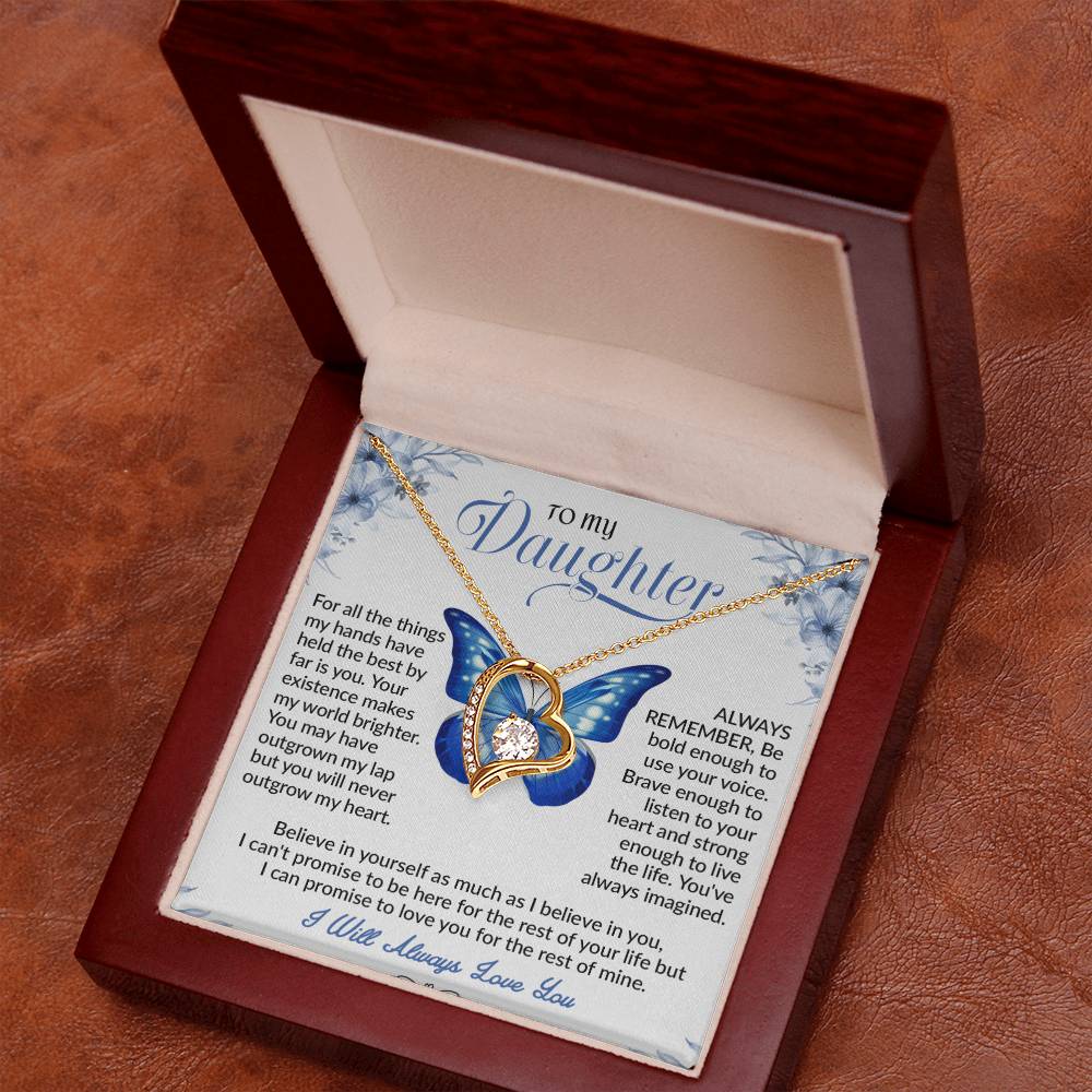 To My Daughter Necklace, Daughter Father Necklace, Daughter Gifts from Dad