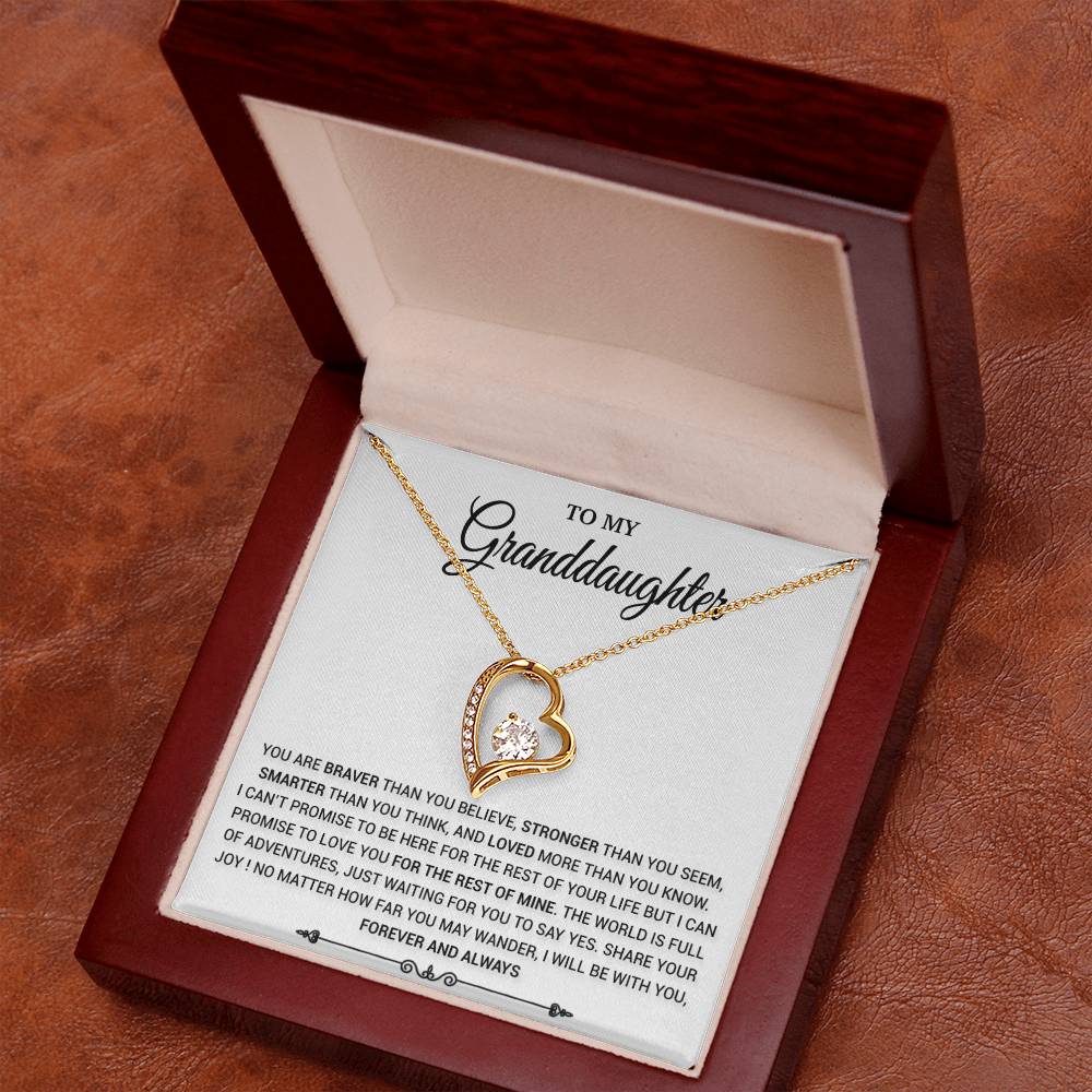 To My Granddaughter Necklace, Birthday Gift For Granddaughter, Birthday Gifts 21_8