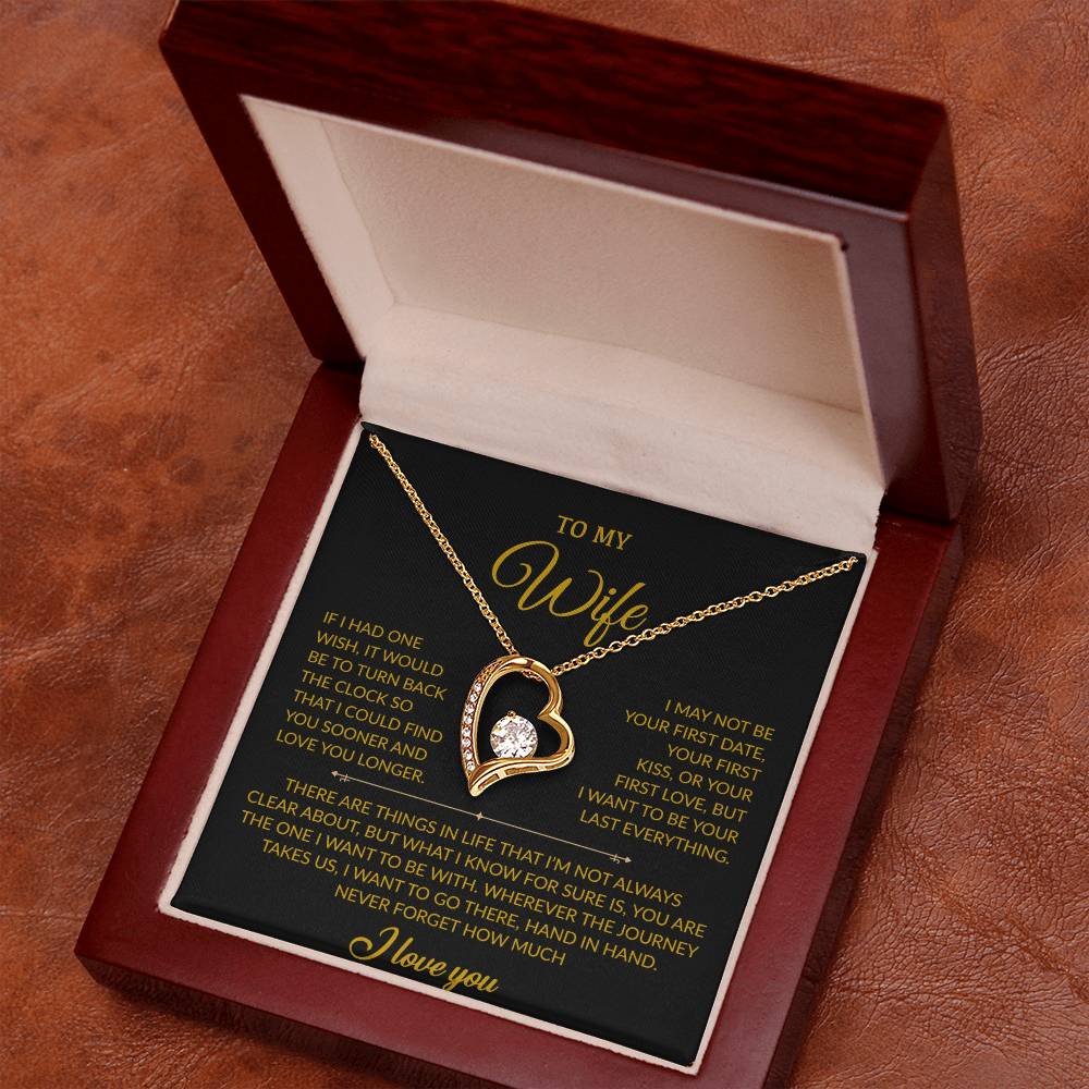 To My Wife Necklace, Gift For Wife, Anniversary Gift For Wife, Necklace For Wife 28_7_Gold