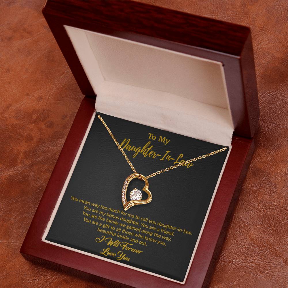 To My Daughter-In-Law Necklace, Gift For Daughter In Law, Daughter In Law Gift