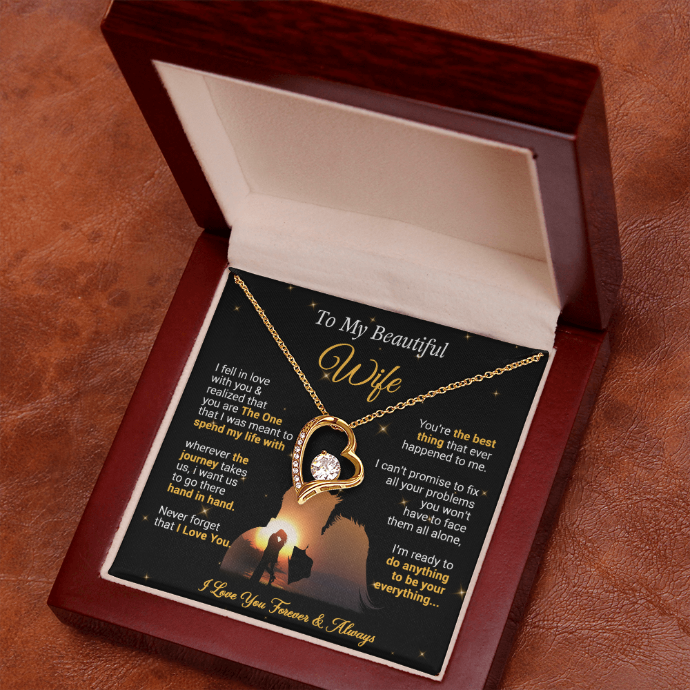 To My Wife Necklace, Gift For Wife Girlfriend From Husband, Valentines Day.png