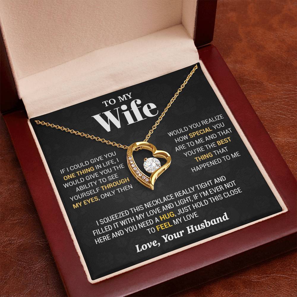 To My Wife Necklace, Christmas Gifts For Women, Anniversary Gift For Wife 2_10_Black