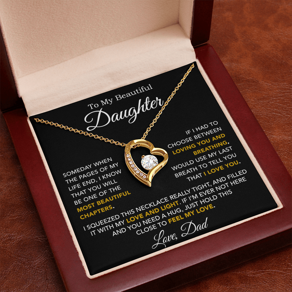 To My Daughter Necklace, Daughter Father Necklace, Daughter Gift From Dad 3_10