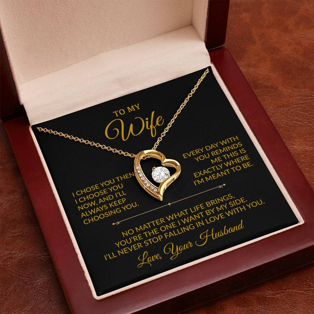 To My Wife Necklace, Gift For Wife, Anniversary Gift For Wife, Necklace For Wife