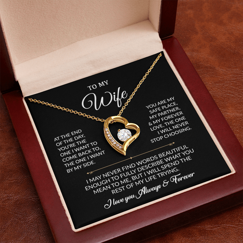To My Wife Necklace, Gift For Wife, Anniversary Gift For Wife, Necklace For Wife