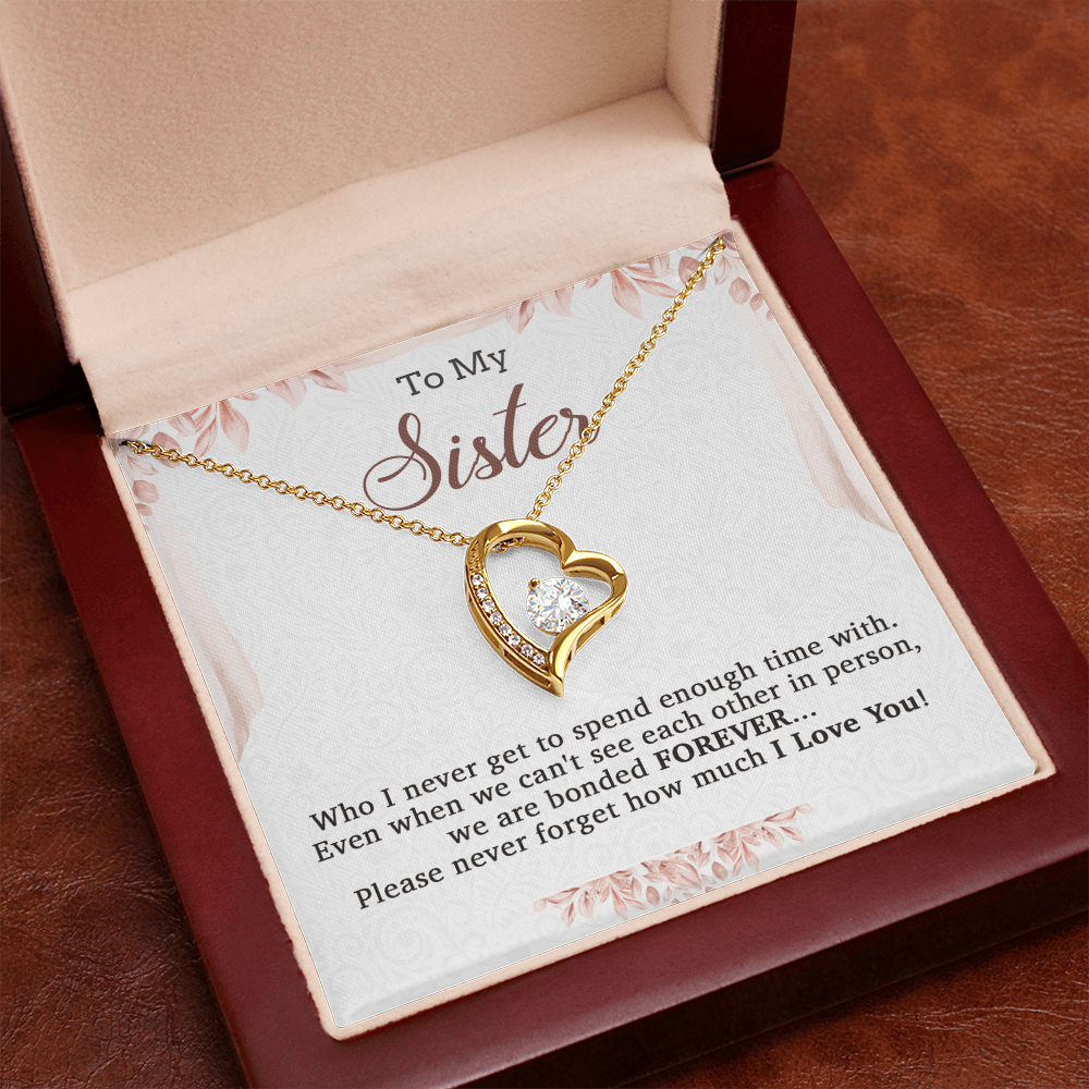 To My Sister Necklace, Brother to Sister, Birthday gift For Sister from Brother 20_7
