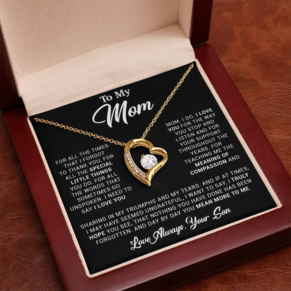 To My Mom Gift for Mother from Son From Daughter Mom Birthday Gift, Mothers Day_ 3_4_Black