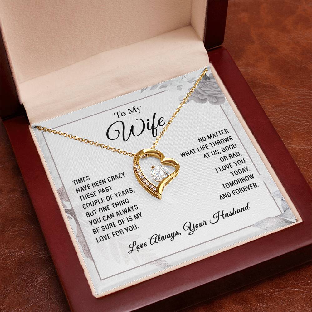 To My Wife Necklace Wife Gift from Husband, Anniversary Gift, Wife Birthday