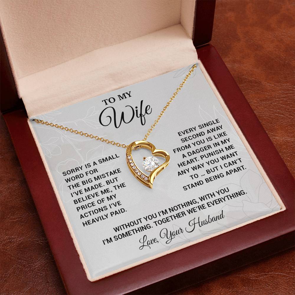 To My Wife Necklace, Christmas Gifts For Women, Anniversary Gift For Wife 16_10_White