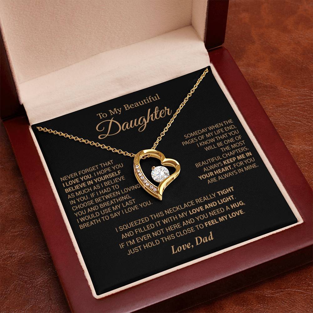 To My Daughter Necklace, Daughter Father Necklace, Daughter Gift From Dad 6_9_Cam
