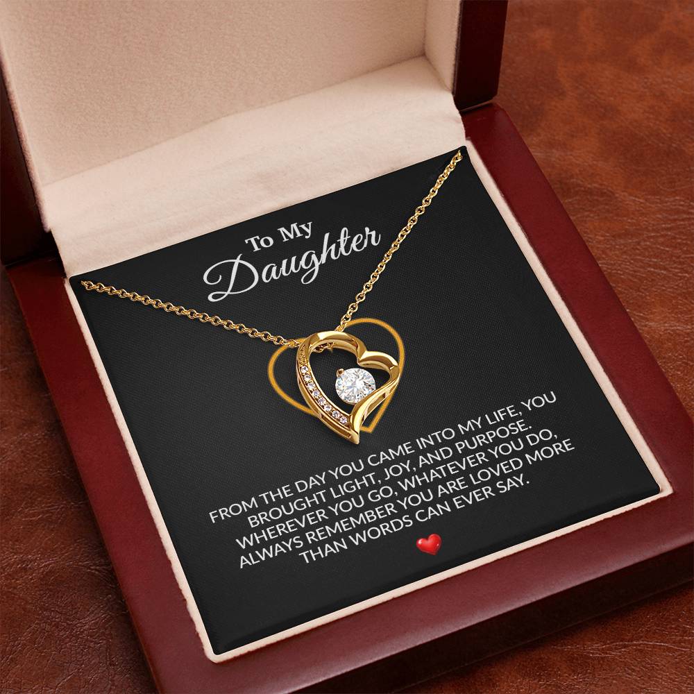 To My Daughter Necklace, Gift for Daughter from Dad, Father Daughter Necklace