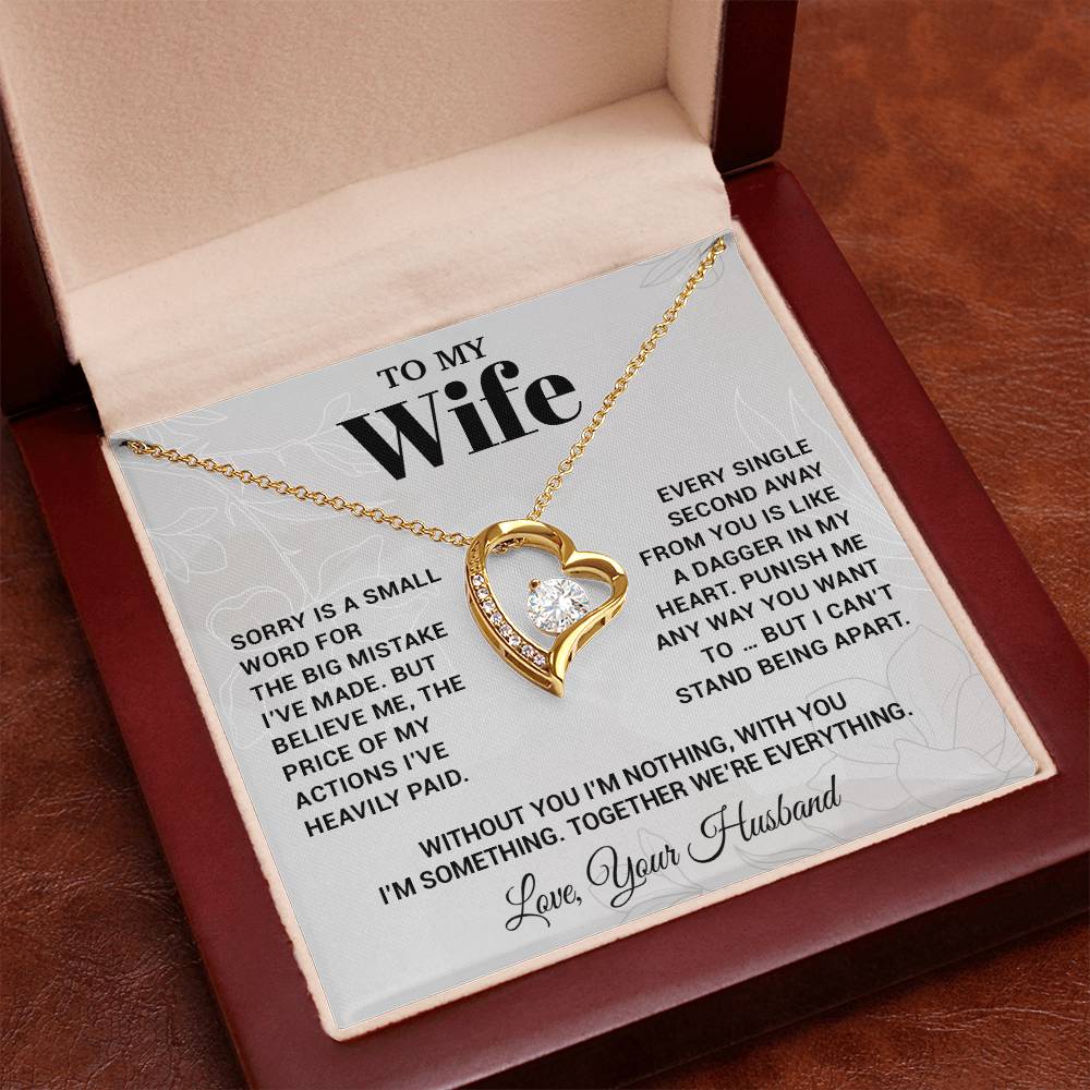 To My Wife Necklace, Christmas Gifts For Women, Anniversary Gift For Wife 15_10_White