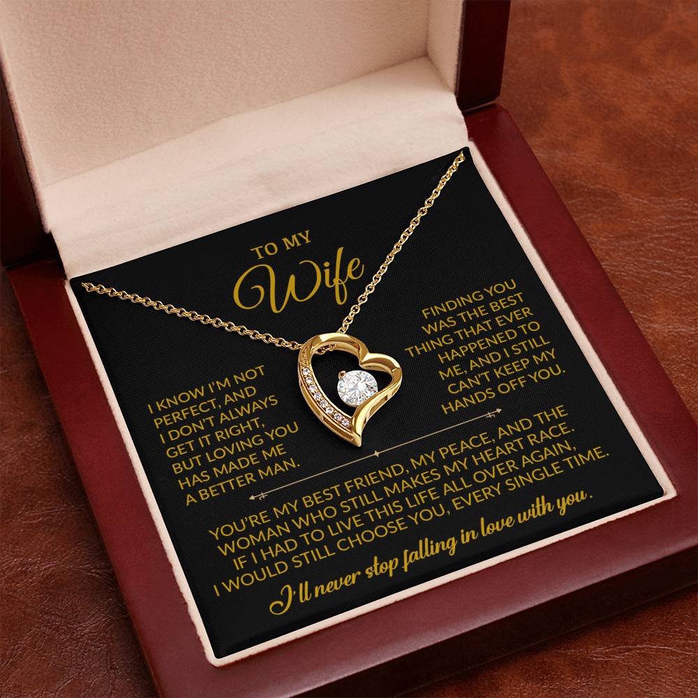 To My Wife Necklace, Gift For Wife, Anniversary Gift For Wife, Christmas Gift